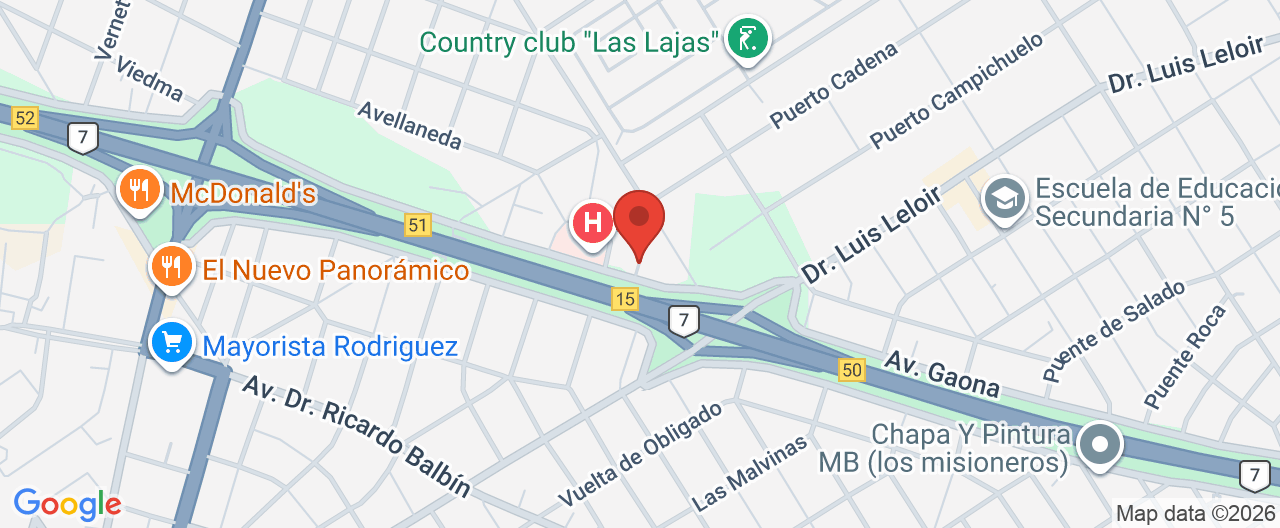 Mapa de la ubicación