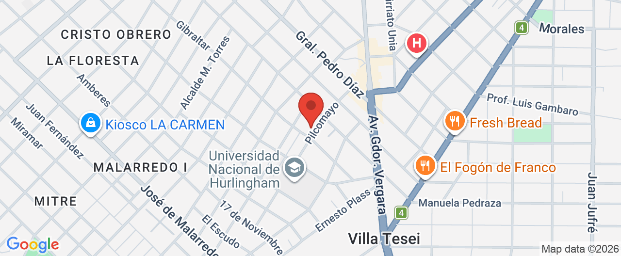 Mapa de la ubicación