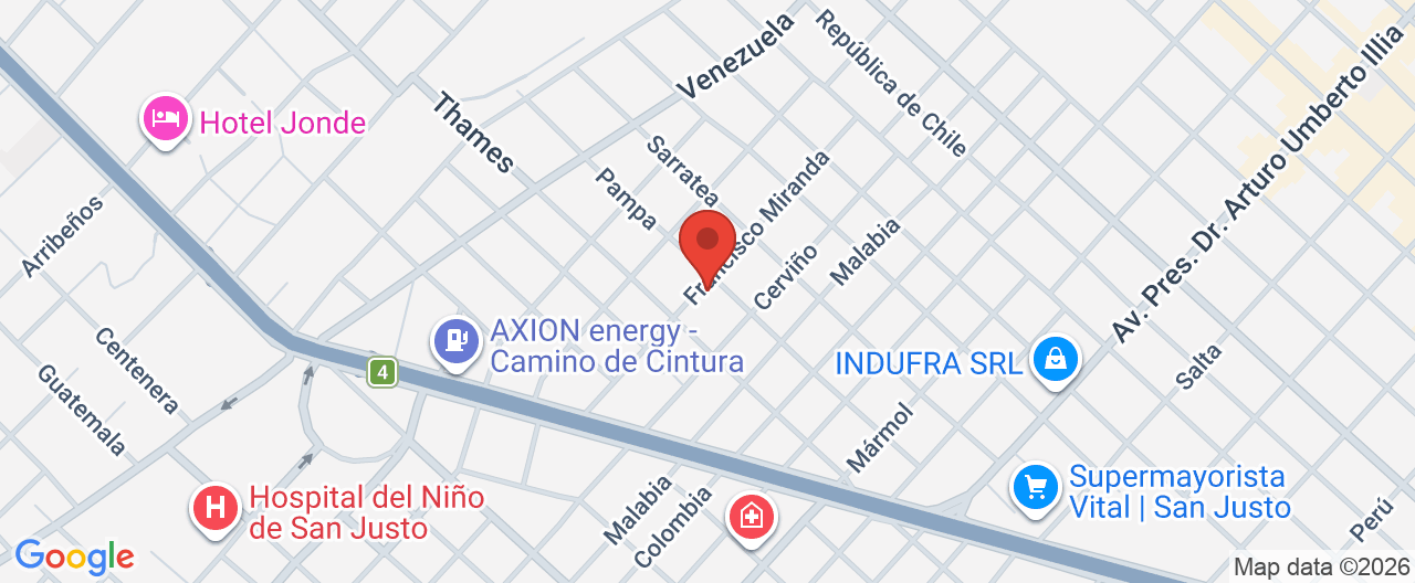 Mapa de la ubicación