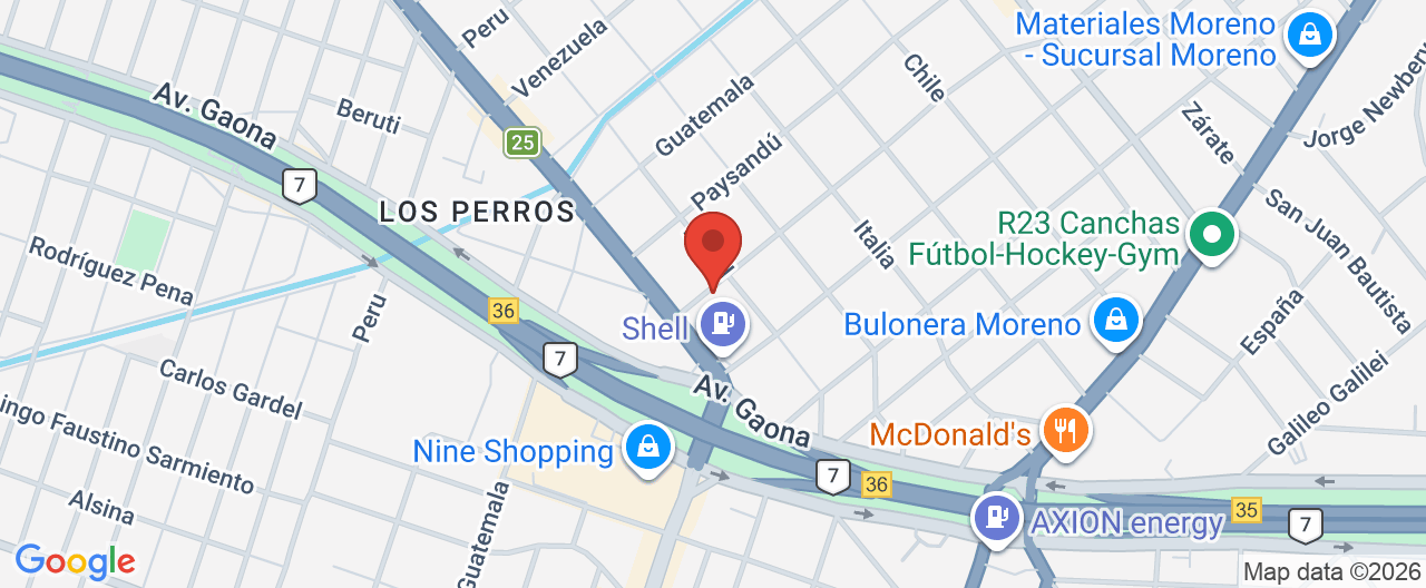 Mapa de la ubicación