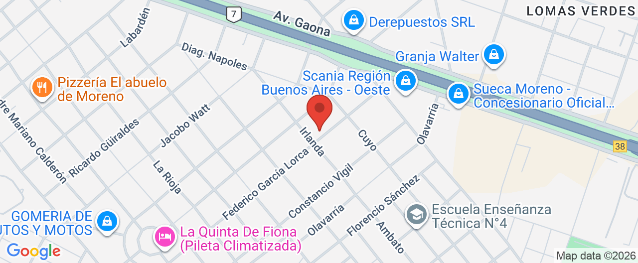 Mapa de la ubicación