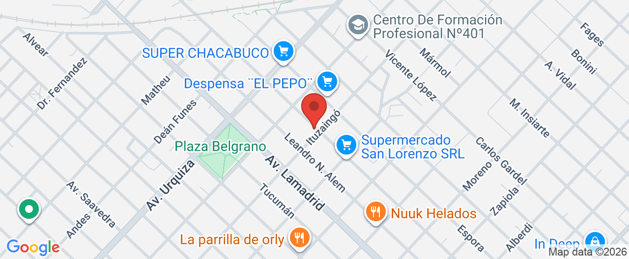 Mapa de la ubicación