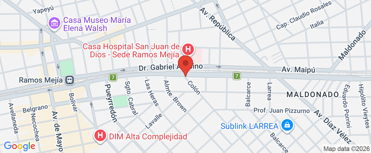 Mapa de la ubicación