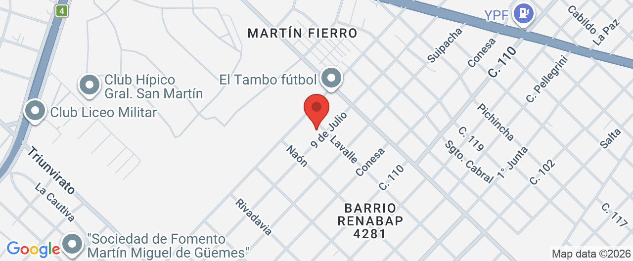 Mapa de la ubicación