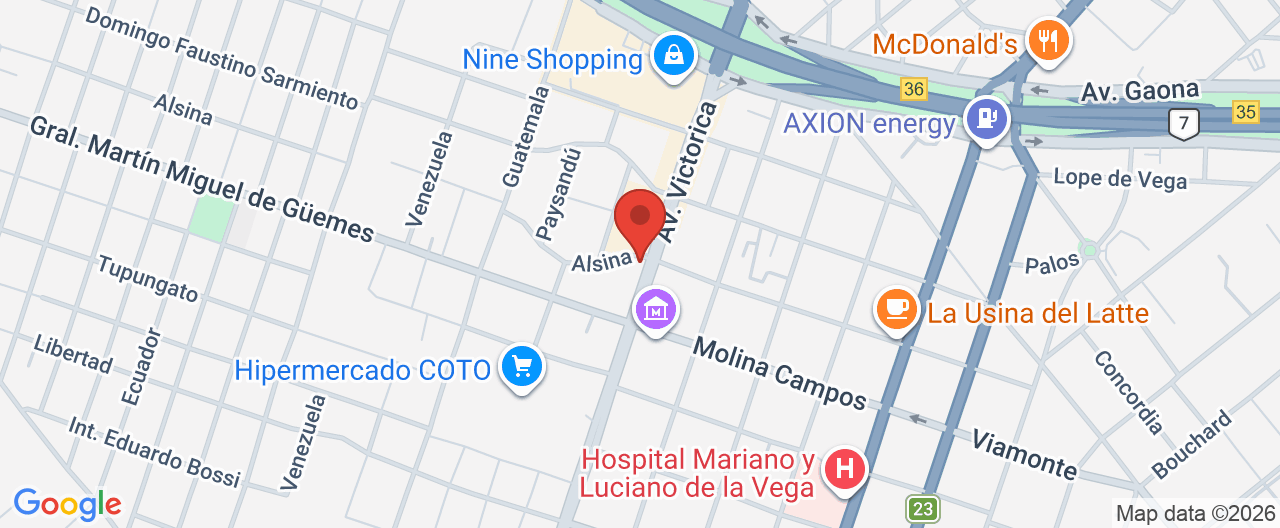 Mapa de la ubicación