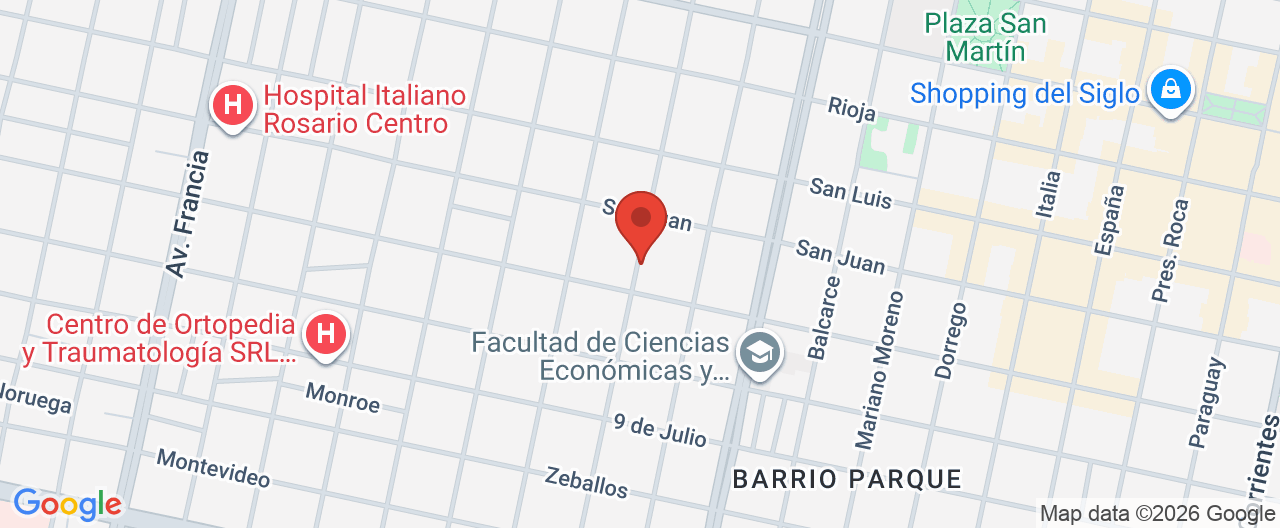 Mapa de la ubicación