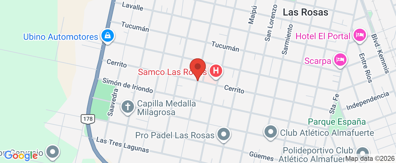 Mapa de la ubicación