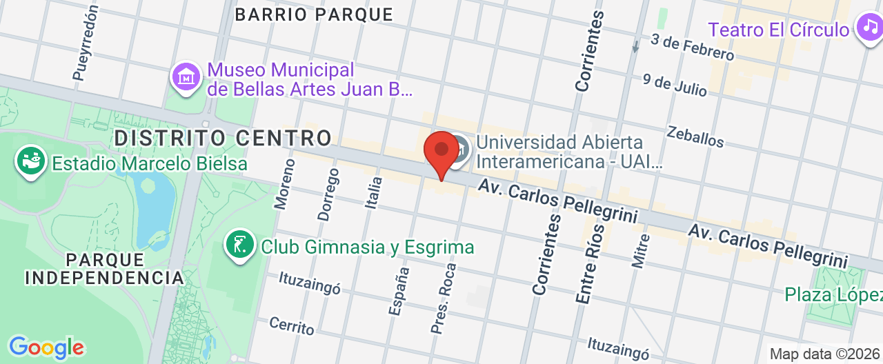 Mapa de la ubicación