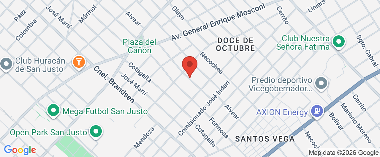 Mapa de la ubicación