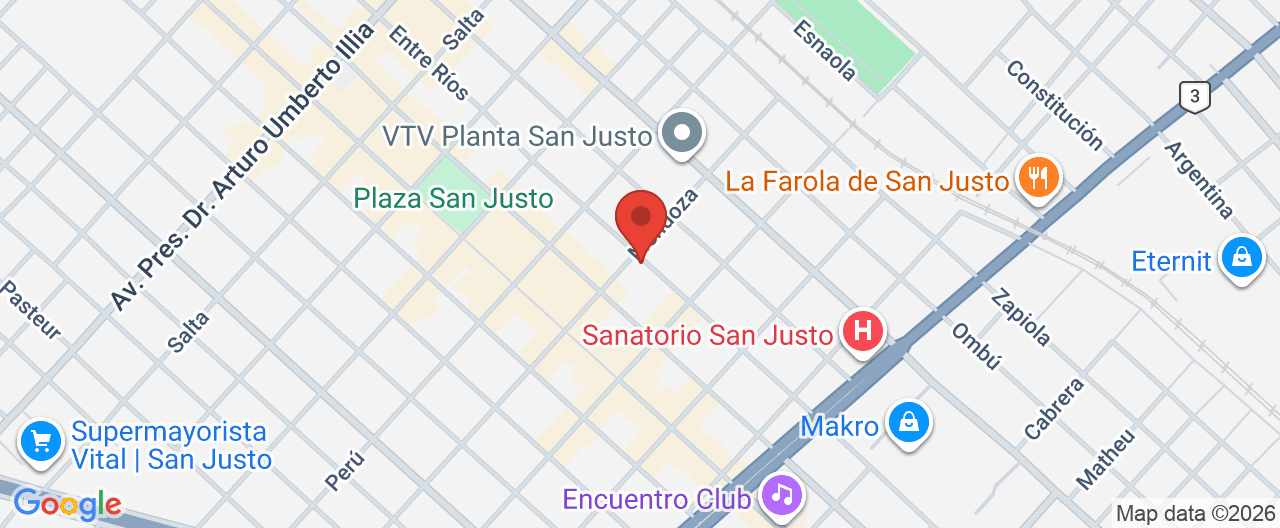 Mapa de la ubicación