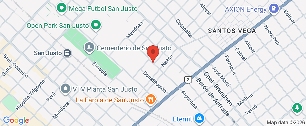 Mapa de la ubicación