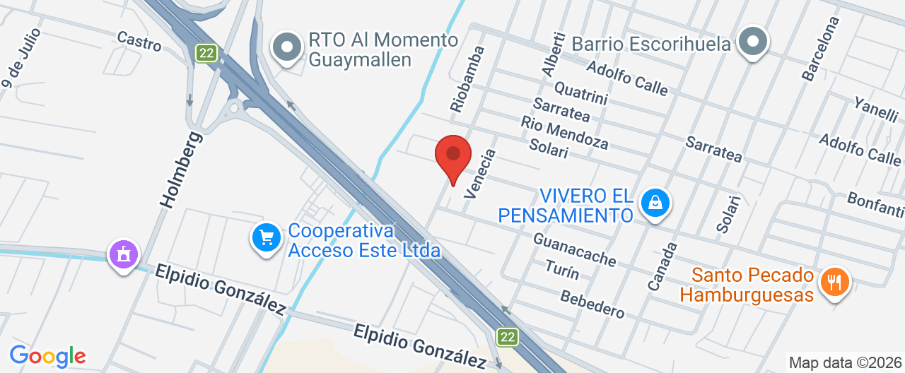 Mapa de la ubicación