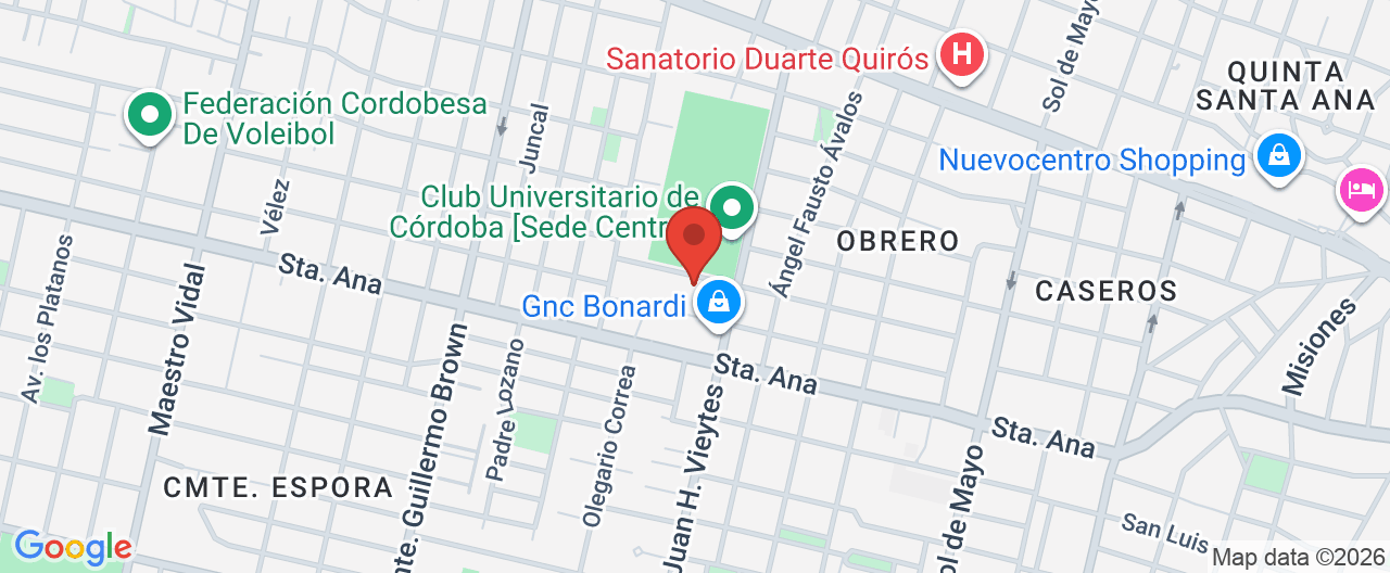 Mapa de la ubicación