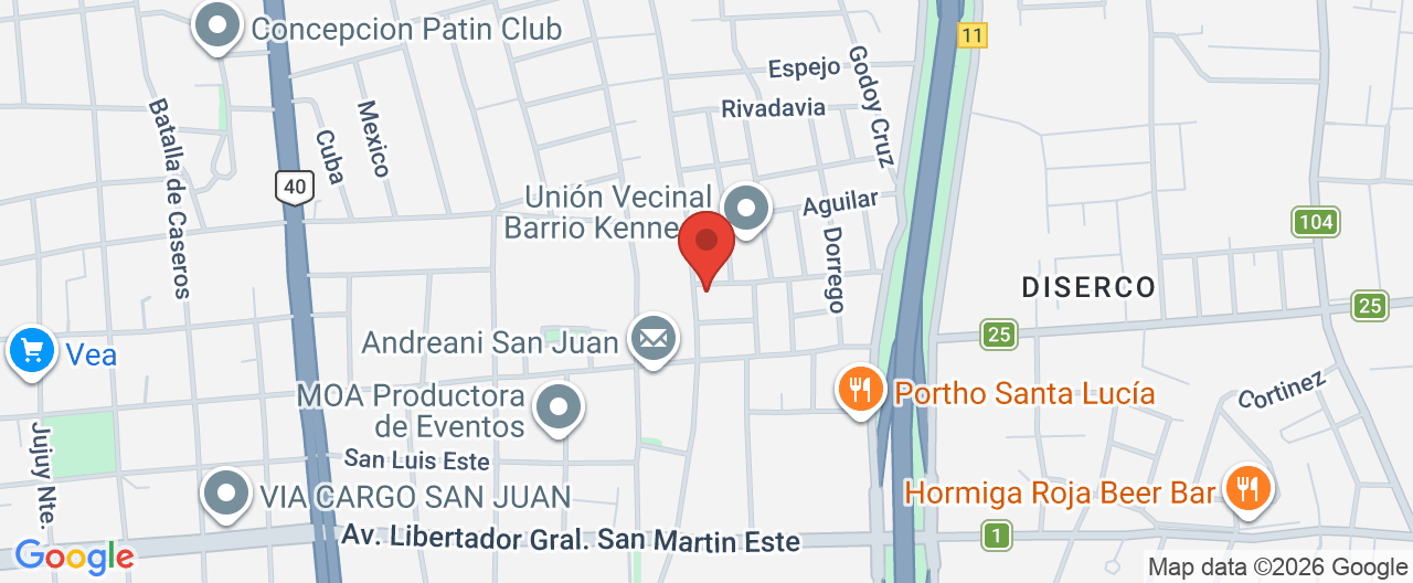 Mapa de la ubicación