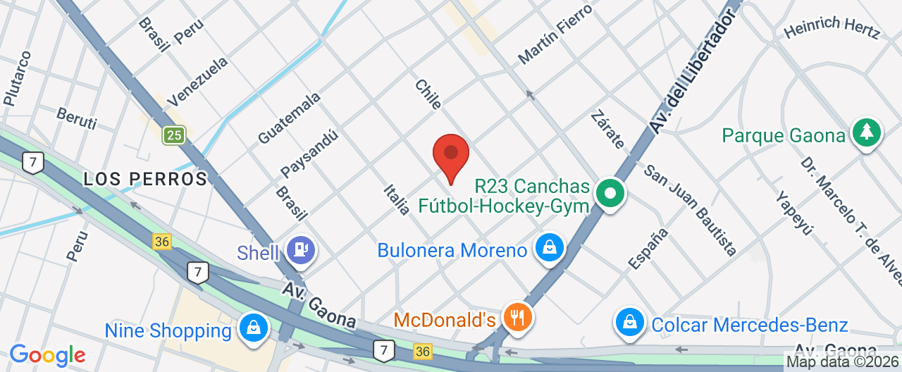 Mapa de la ubicación