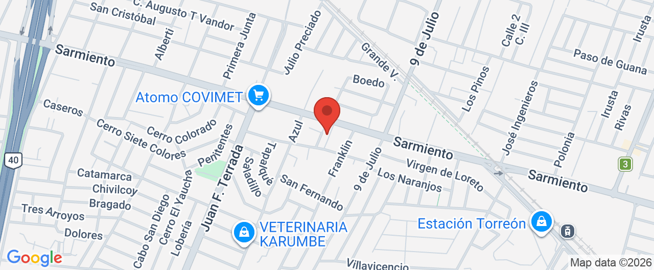 Mapa de la ubicación