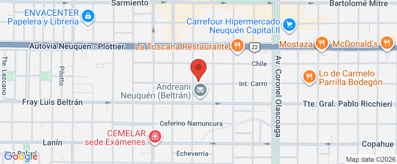 Mapa de la ubicación