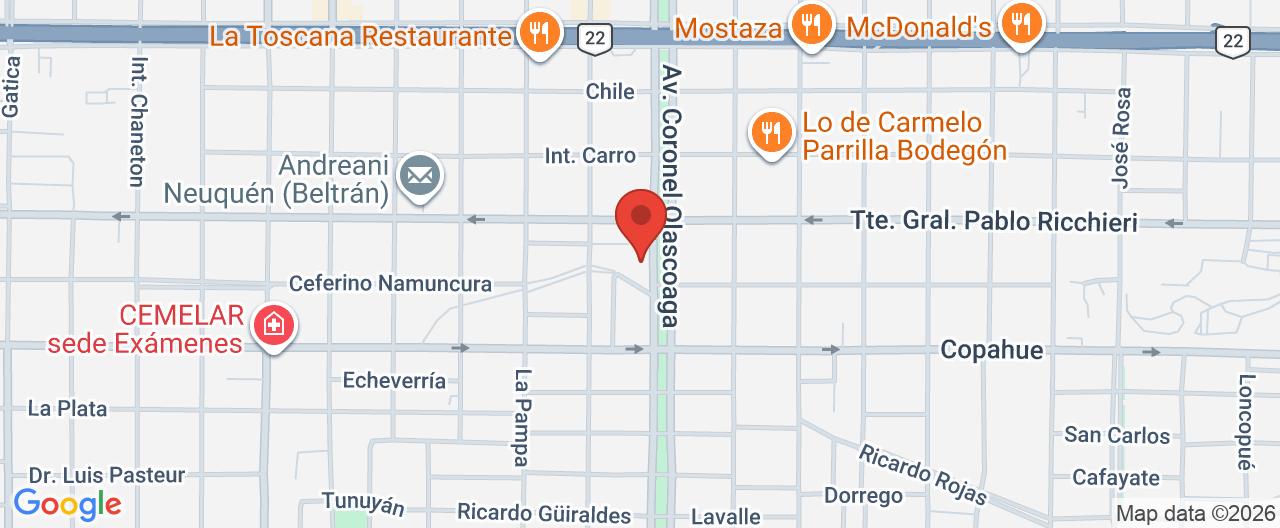 Mapa de la ubicación
