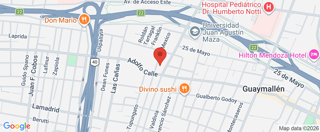Mapa de la ubicación