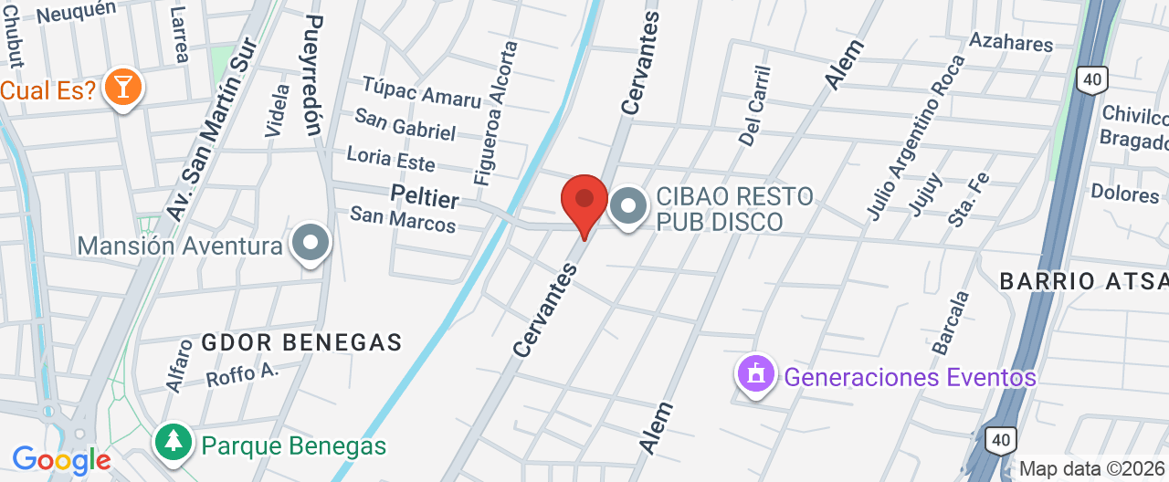 Mapa de la ubicación