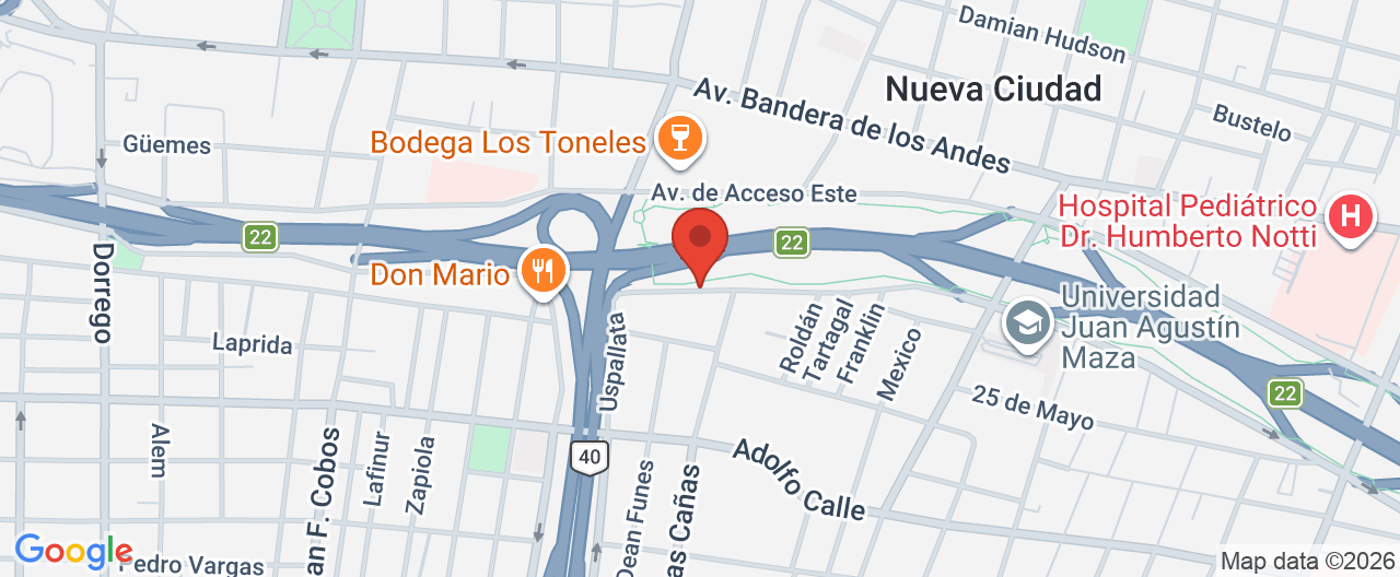 Mapa de la ubicación