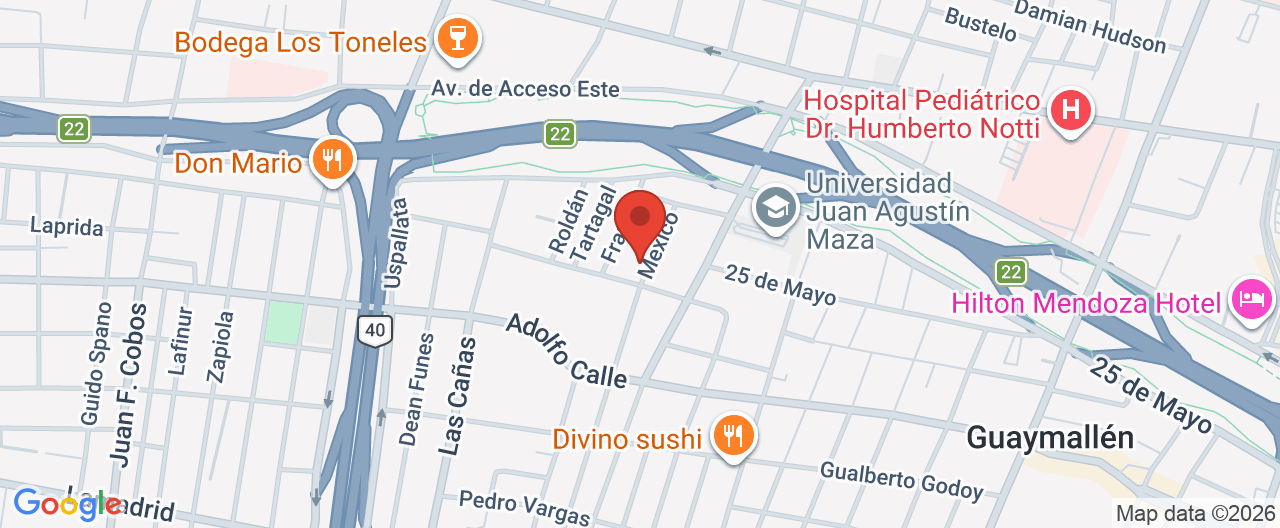 Mapa de la ubicación