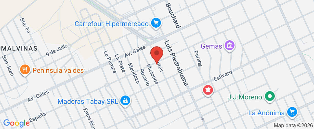Mapa de la ubicación
