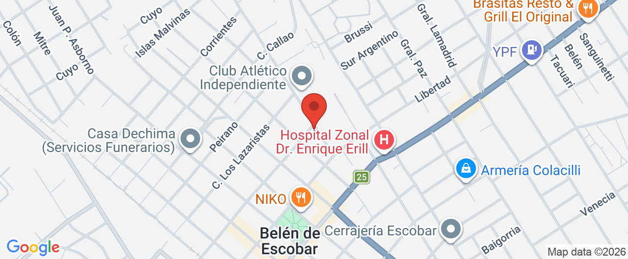 Mapa de la ubicación