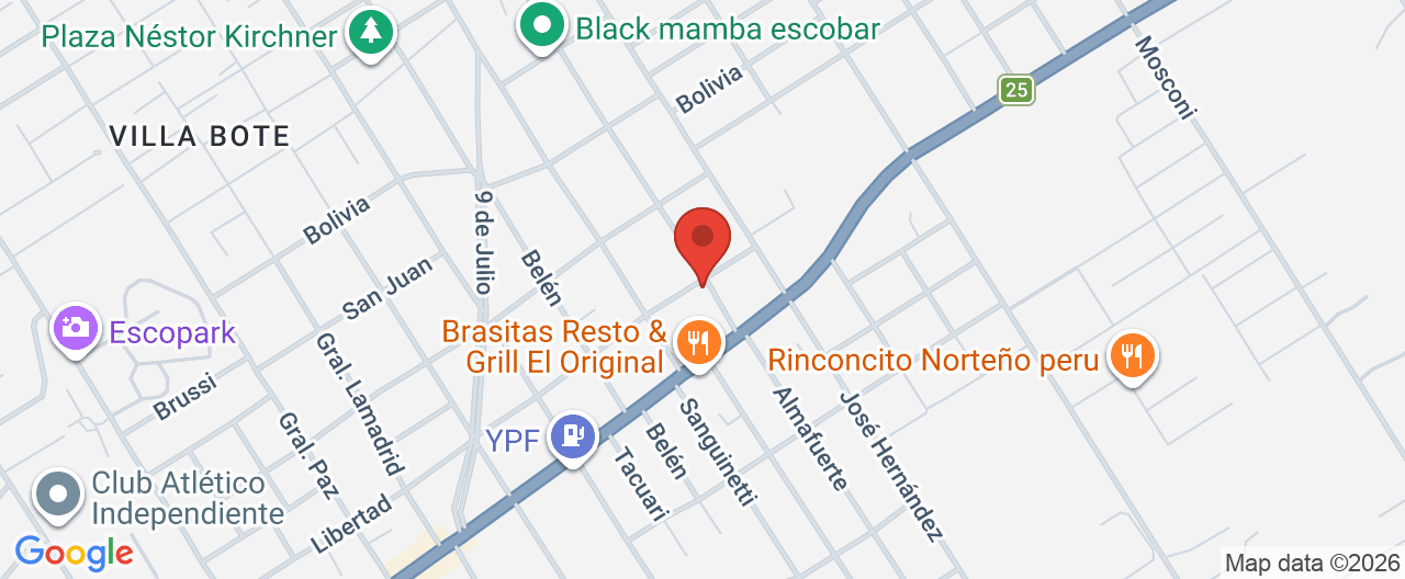 Mapa de la ubicación