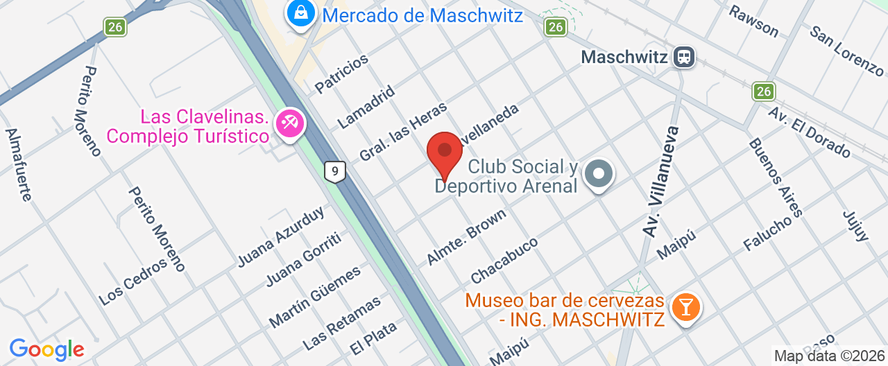 Mapa de la ubicación