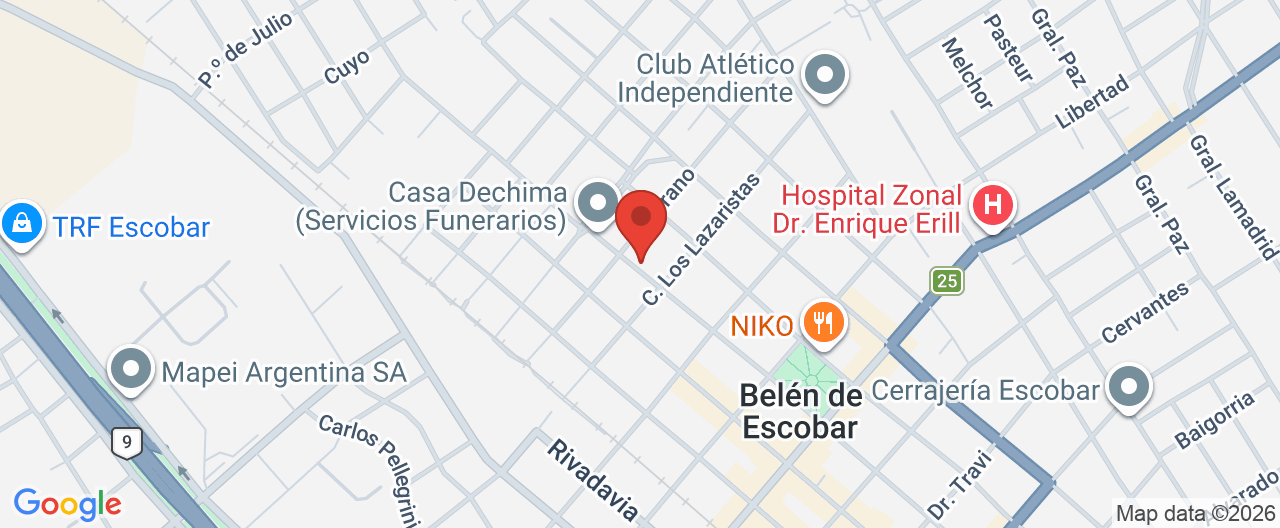 Mapa de la ubicación