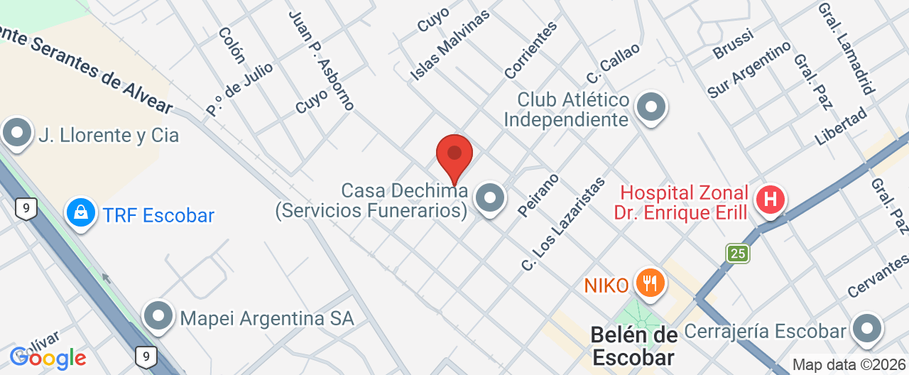 Mapa de la ubicación