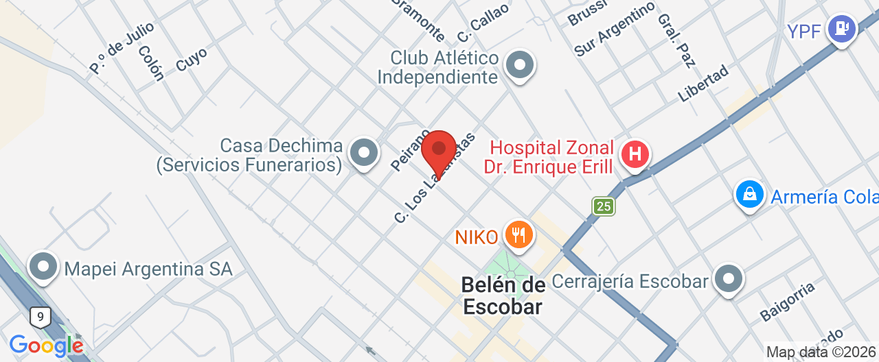 Mapa de la ubicación