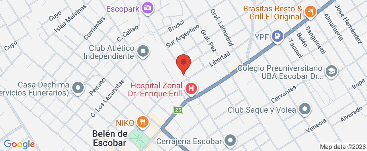 Mapa de la ubicación