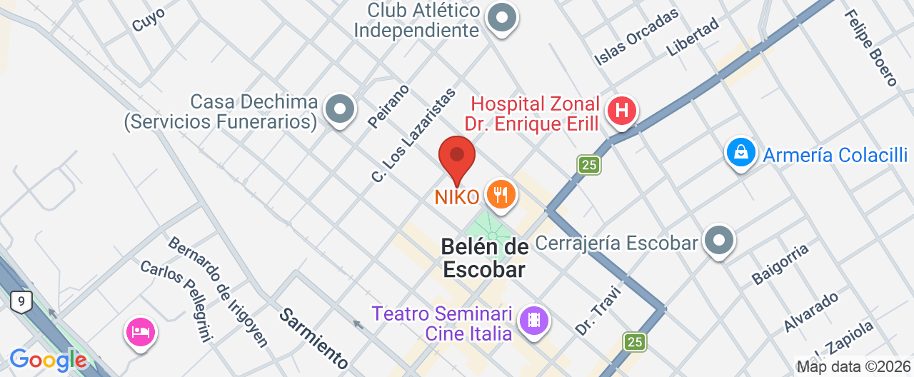 Mapa de la ubicación
