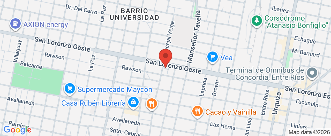 Mapa de la ubicación