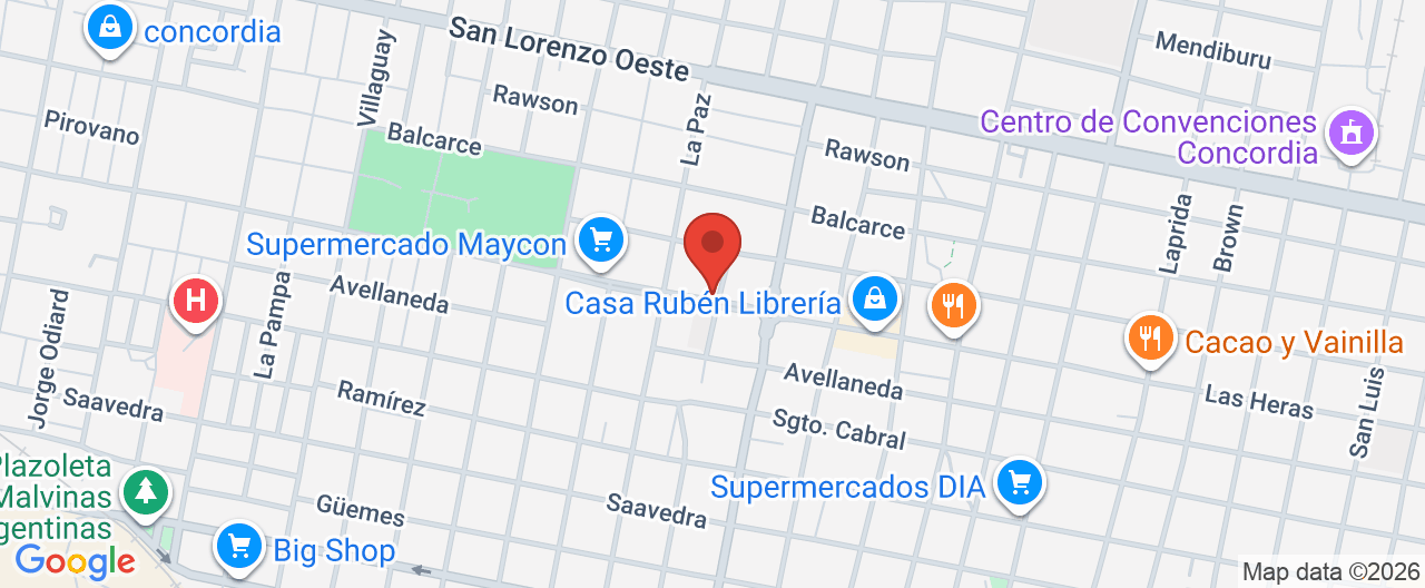 Mapa de la ubicación