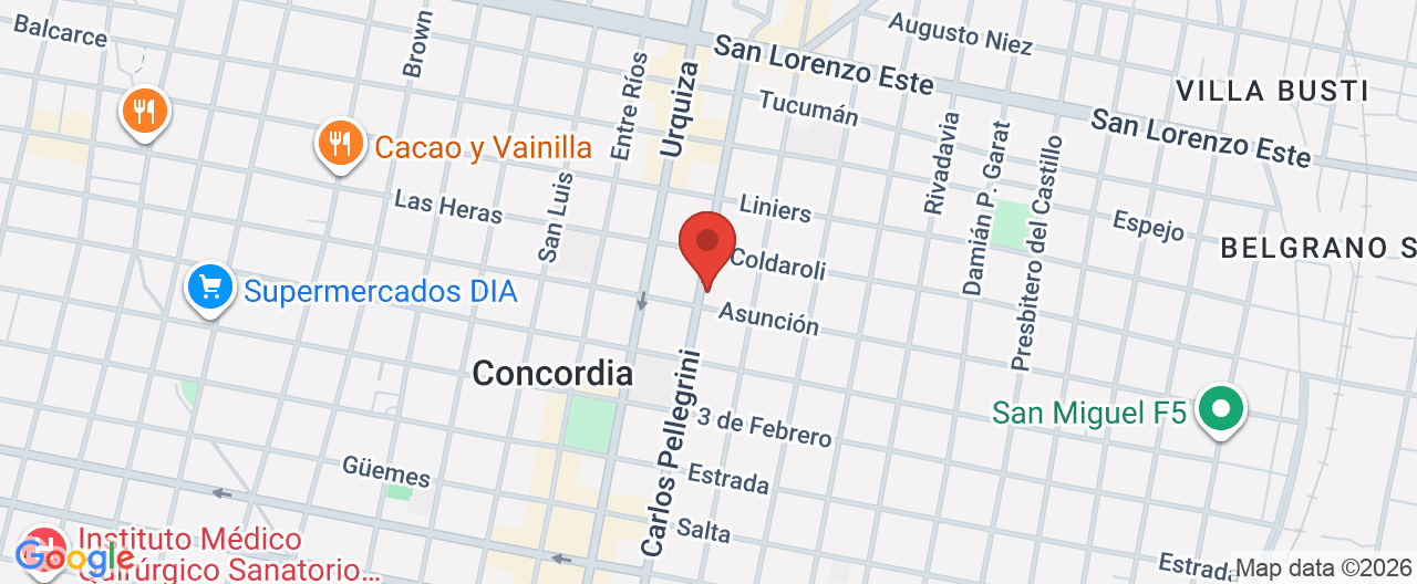 Mapa de la ubicación