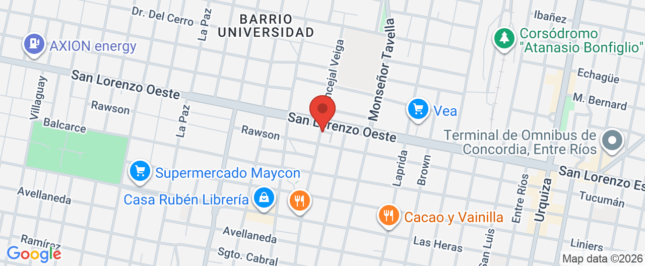 Mapa de la ubicación