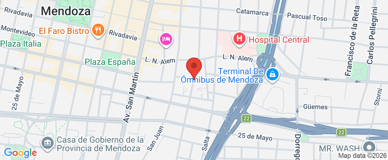 Mapa de la ubicación