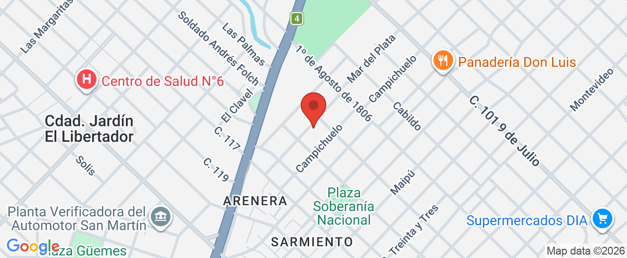 Mapa de la ubicación