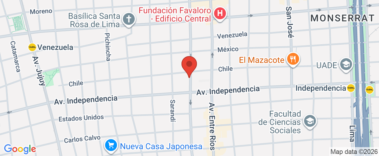 Mapa de la ubicación