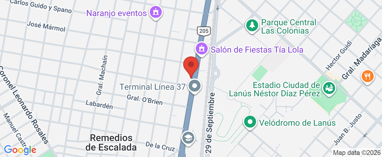 Mapa de la ubicación