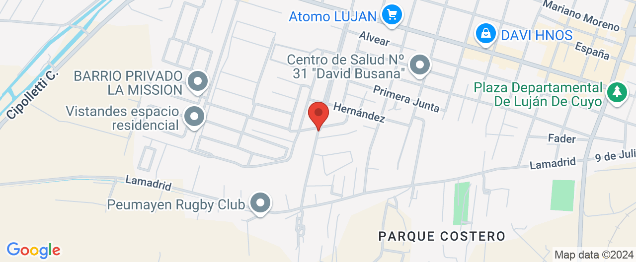 Mapa de la ubicación