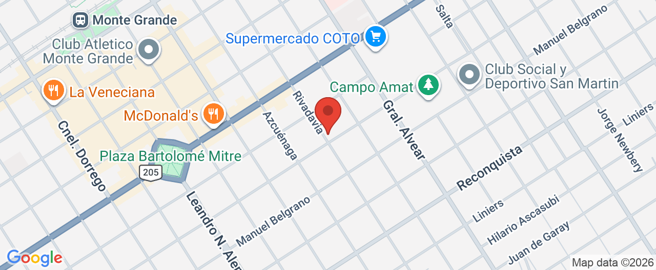 Mapa de la ubicación