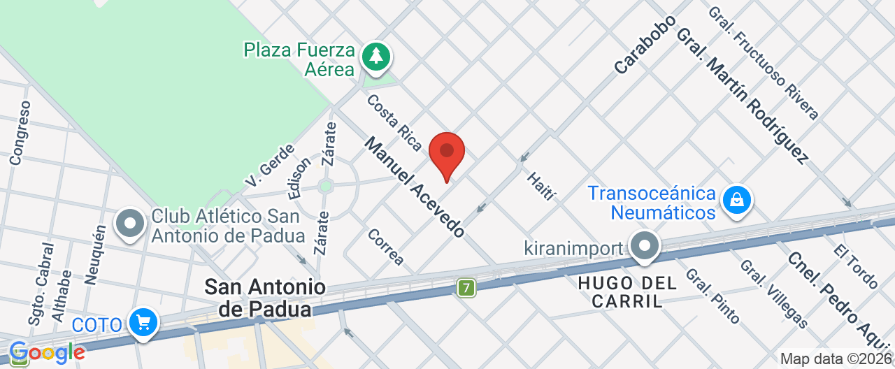 Mapa de la ubicación