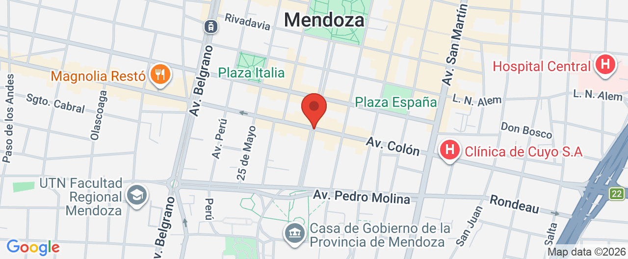 Mapa de la ubicación