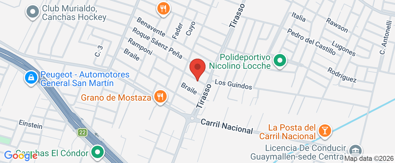 Mapa de la ubicación