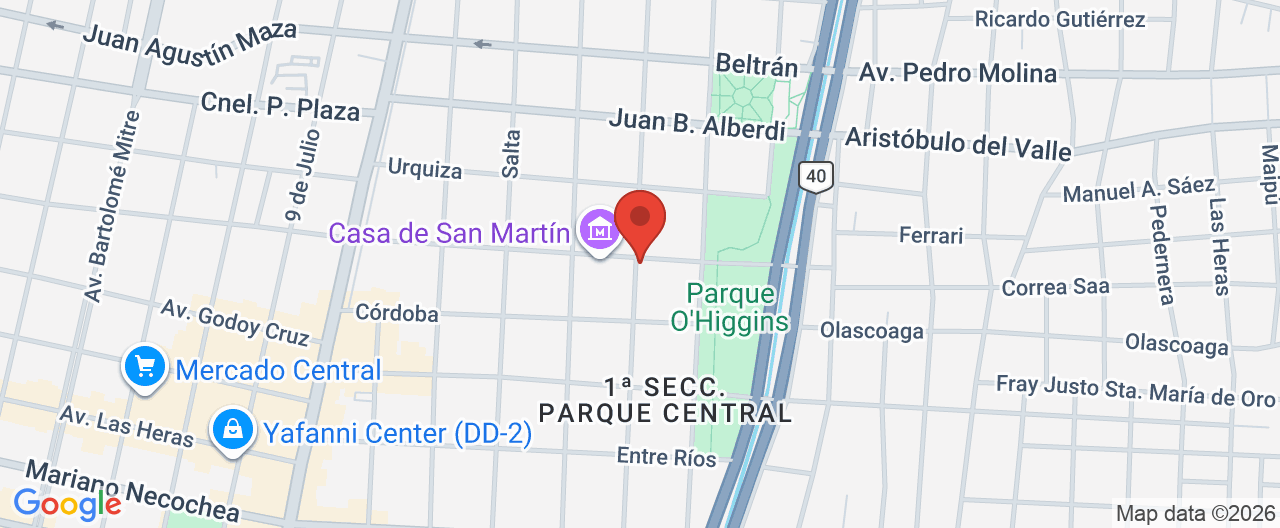 Mapa de la ubicación