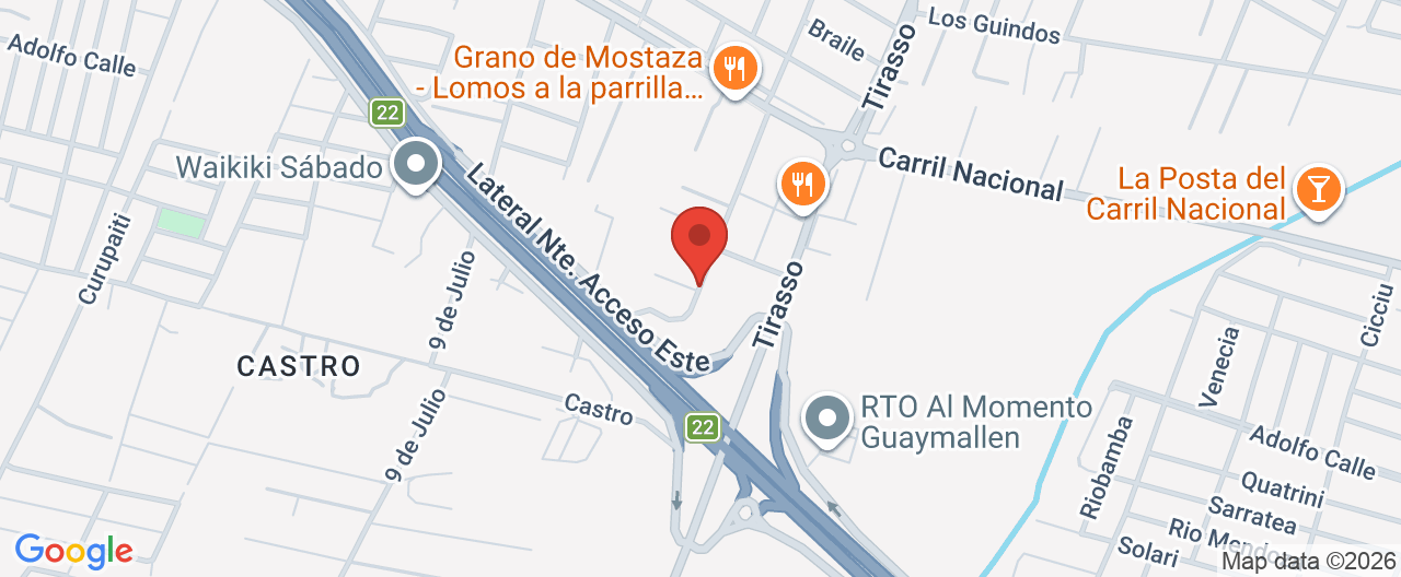 Mapa de la ubicación